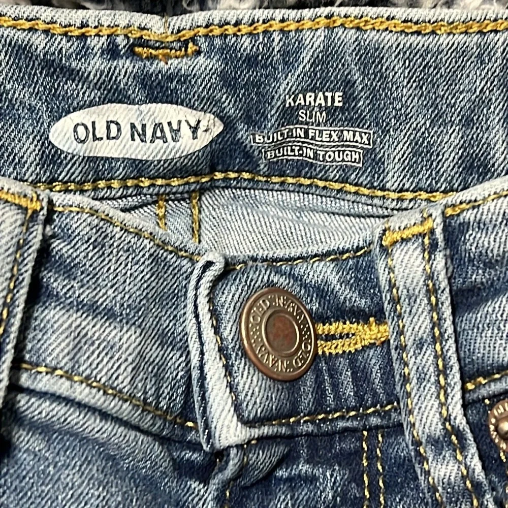 Boys Old Navy Karate Indigo Vintage Work Jeans Size 8
